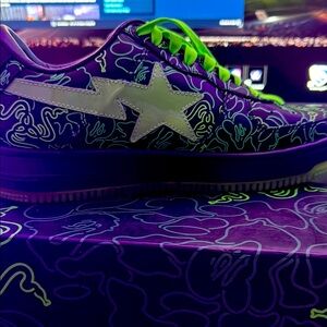 Bathing ape X Razor gaming On sale limited edition sneakers with box